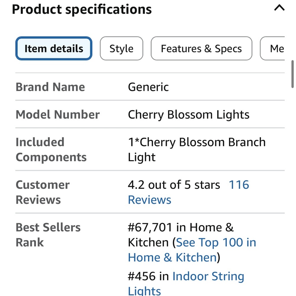 Pink Floral LED Light Set with Remote - Picture 4 of 16
